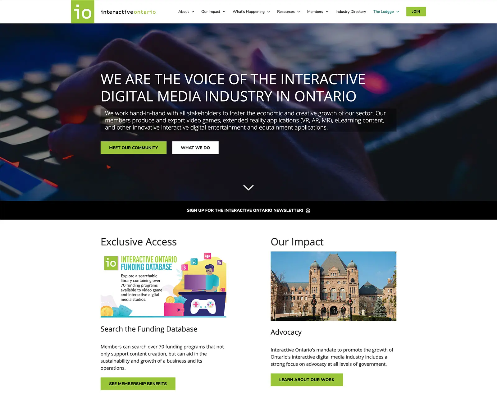 Former IO Home Page